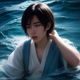 磁性低音男声主播头像，成人悬疑有声小说专业演绎者，气质沉稳，通勤收听首选